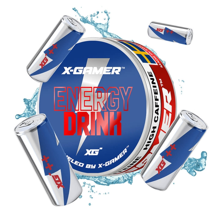 X-GAMER Energi Snus Energidrink i gruppen DATORER & KRINGUTRUSTNING / Gaming / Energidryck för Gamers hos TP E-commerce Nordic AB (C41999)