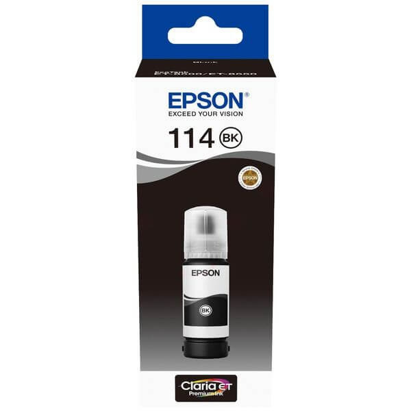 Epson Bläck C13T07A140 114 Svart Ecotank i gruppen DATORER & KRINGUTRUSTNING / Skrivare & Tillbehör / Bläck & Toner / Bläckpatroner / Epson hos TP E-commerce Nordic AB (C42033)