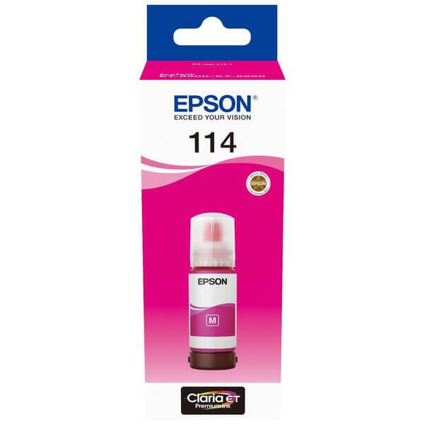 Epson Bläck C13T07B340 114 Magenta Ecotank i gruppen DATORER & KRINGUTRUSTNING / Skrivare & Tillbehör / Bläck & Toner / Bläckpatroner / Epson hos TP E-commerce Nordic AB (C42036)