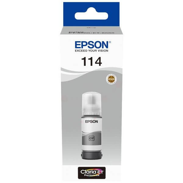 Epson Bläck C13T07B540 114 Grå Ecotank i gruppen DATORER & KRINGUTRUSTNING / Skrivare & Tillbehör / Bläck & Toner / Bläckpatroner / Epson hos TP E-commerce Nordic AB (C42038)