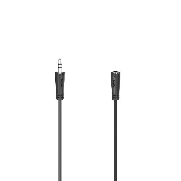 Hama Kabel Audio 3.5mm-3.5mm Förlängning Svart 1.5m i gruppen HEMELEKTRONIK / Kablar & Adaptrar / Ljud Analog / AUX-kablar 3,5 mm hos TP E-commerce Nordic AB (C42066)