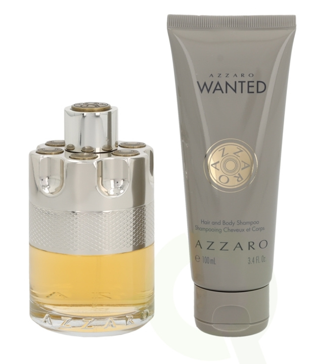 Azzaro Wanted Giftset 200 ml, Edt Spray 100ml/Hair & Body Shampoo 100ml i gruppen SKÖNHET & HÄLSA / Presentkit / Presentkit För Honom hos TP E-commerce Nordic AB (C42387)