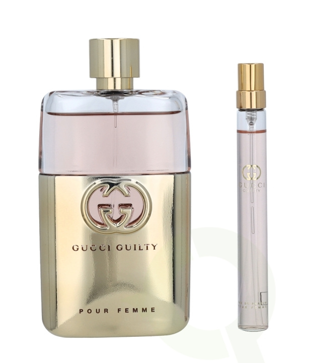 Gucci Guilty Pour Femme Giftset 100 ml, Edp Spray 90ml/Edp Spray 10ml i gruppen SKÖNHET & HÄLSA / Presentkit / Presentkit För Henne hos TP E-commerce Nordic AB (C42439)