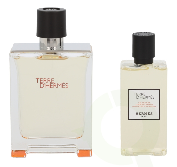 Hermes Terre D\'Hermes Giftset 180 ml Edt Spray 100ml/Hair & Body Shower Gel 80ml i gruppen SKÖNHET & HÄLSA / Presentkit / Presentkit För Honom hos TP E-commerce Nordic AB (C42487)