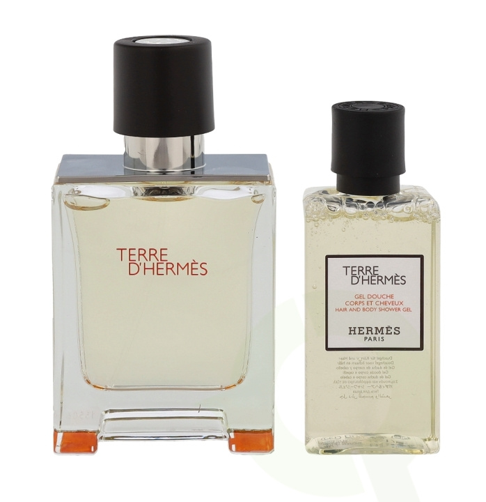 Hermes Terre D\'Hermes Giftset 90 ml Edt Spray 50ml/Shower Gel 40ml i gruppen SKÖNHET & HÄLSA / Presentkit / Presentkit För Honom hos TP E-commerce Nordic AB (C42492)