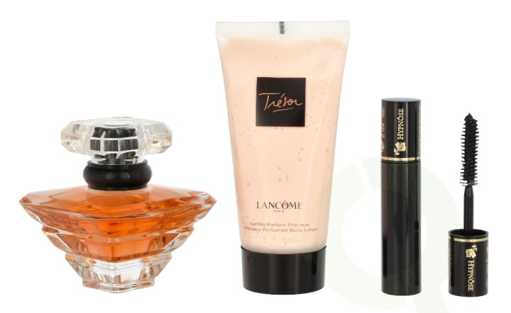 Lancome Tresor Giftset 82 ml Edp Spray 30ml/Body Lotion 50ml/Hyponse Mascara 2ml i gruppen SKÖNHET & HÄLSA / Presentkit / Presentkit För Henne hos TP E-commerce Nordic AB (C42539)