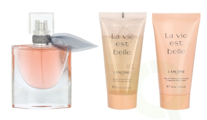 Lancome La Vie Est Belle Giftset 130 ml Edp Spray 30 ml/Body Lotion 50 ml/Shower Gel 50 ml i gruppen SKÖNHET & HÄLSA / Presentkit / Presentkit För Henne hos TP E-commerce Nordic AB (C42540)