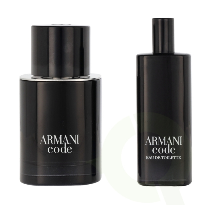 Armani Code Pour Homme Giftset 65 ml, Edt Spray 50ml/Edt Spray 15ml i gruppen SKÖNHET & HÄLSA / Doft & Parfym / Parfym / Parfym för honom hos TP E-commerce Nordic AB (C42563)