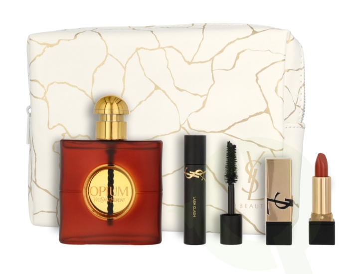 Yves Saint Laurent YSL Opium Pour Femme Giftset 53.3 ml, Edp Spray 50ml/Lipstick 1,3gr/Mascara 2ml/Pouch i gruppen SKÖNHET & HÄLSA / Presentkit / Presentkit För Henne hos TP E-commerce Nordic AB (C42567)