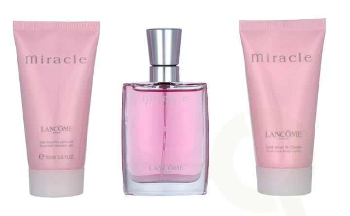 Lancome Miracle Femme Giftset 130 ml Edp Spray 30ml/Body Lotion 50ml/Shower Gel 50ml i gruppen SKÖNHET & HÄLSA / Presentkit / Presentkit För Henne hos TP E-commerce Nordic AB (C42569)