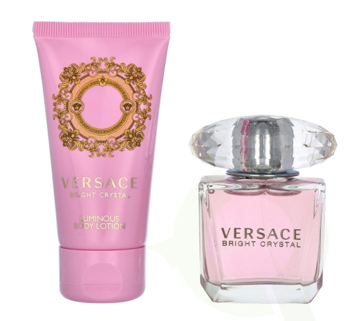 Versace Bright Crystal Giftset 80 ml, Edt Spray 30ml/Body Lotion 50ml i gruppen SKÖNHET & HÄLSA / Presentkit / Presentkit För Henne hos TP E-commerce Nordic AB (C42573)