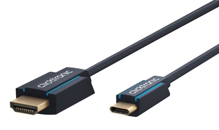 ClickTronic Adapterkabel från USB-C™ till HDMI™ Premiumkabel | USB-C™-kontakt HDMI™-kontakt | 1,0 m | 4K @ 60 Hz i gruppen HEMELEKTRONIK / Kablar & Adaptrar / HDMI / Kablar hos TP E-commerce Nordic AB (C42669)