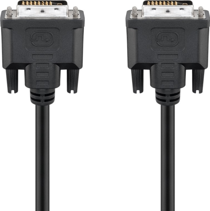 Goobay DVI-D Full HD-kabel Dual Link, Nickel DVI-D-kontakt Dual Link (24 + 1 pin) > DVI-D-kontakt Dual Link (24 + 1 pin), 2 m i gruppen DATORER & KRINGUTRUSTNING / Datorkablar / DVI / Kablar hos TP E-commerce Nordic AB (C42732)