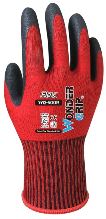 Wonder Grip WG-500R Bilverkstad, flyg- och rymdindustrin, industriellt underhåll, montering, byggarbetsplats, Size: XL/10 i gruppen HEM, HUSHÅLL & TRÄDGÅRD / Verktyg / Arbetshandskar hos TP E-commerce Nordic AB (C42962)