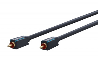 ClickTronic RCA-kabel, mono Premiumkabel | 1x cinch plug  1x cinch plug | 1,0 m | OFC innerledare