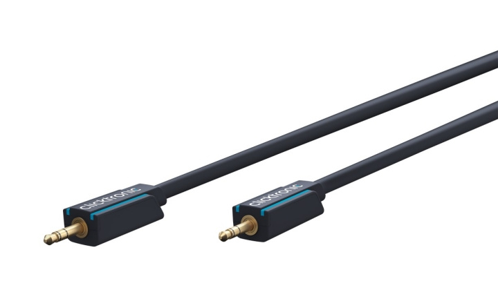 ClickTronic 3,5 mm AUX-kabel, stereo Premiumkabel | 1x 3,5 mm jackplugg 1x 3,5 mm jackplugg | 1,0 m | OFC innerledare i gruppen HEMELEKTRONIK / Kablar & Adaptrar / Ljud Analog / AUX-kablar 3,5 mm hos TP E-commerce Nordic AB (C43402)
