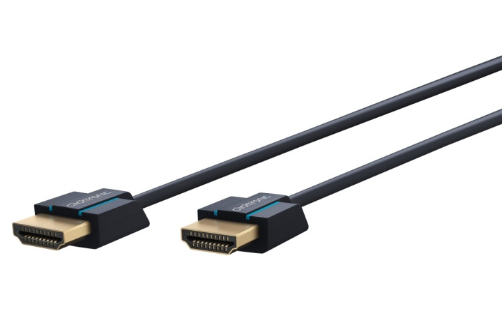 ClickTronic Ultra-Slim Höghastighets HDMI™-kabel med Ethernet Premiumkabel | 1x HDMI™-kontakt 1x HDMI™-kontakt | 0,5 m | UHD 4K @ 60 Hz i gruppen HEMELEKTRONIK / Kablar & Adaptrar / HDMI / Kablar hos TP E-commerce Nordic AB (C43433)