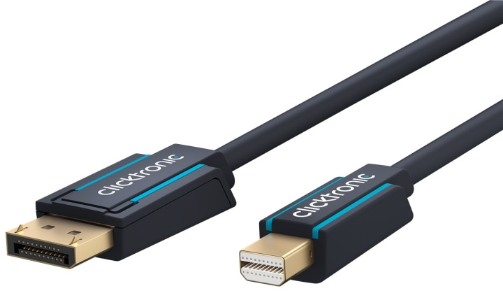 ClickTronic Adapterkabel för DisplayPort™ till mini DisplayPort™ premiumkabel | DisplayPort™-kontakt mini DisplayPort™-kontakt | 1,0 m | UHD 4K @ 60 Hz i gruppen DATORER & KRINGUTRUSTNING / Datorkablar / DisplayPort / Kablar hos TP E-commerce Nordic AB (C43443)