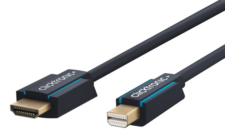 ClickTronic Aktiv adapterkabel från mini DisplayPort™ till HDMI™ premiumkabel | 1x mini DisplayPort™-kontakt >> 1x HDMI™-kontakt | 1,0 m | UHD 4K @ 30 Hz i gruppen HEMELEKTRONIK / Kablar & Adaptrar / HDMI / Kablar hos TP E-commerce Nordic AB (C43444)