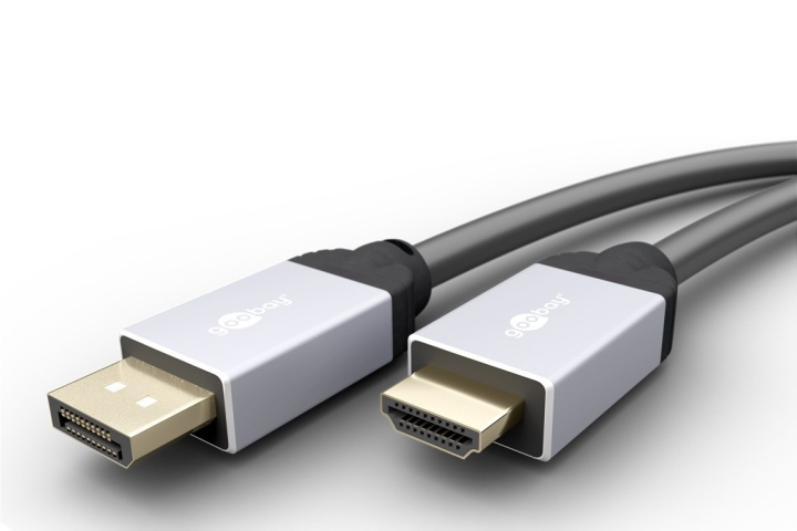 Goobay Adapterkabel för DisplayPort™/Höghastighets HDMI™ Displayport™ plugg > HDMI™-kontakt (typ A), 1 m i gruppen DATORER & KRINGUTRUSTNING / Datorkablar / DisplayPort / Kablar hos TP E-commerce Nordic AB (C43445)
