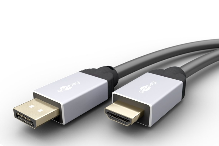 Goobay Adapterkabel för DisplayPort™/Höghastighets HDMI™ Displayport™ plugg > HDMI™-kontakt (typ A), 5 m i gruppen DATORER & KRINGUTRUSTNING / Datorkablar / DisplayPort / Kablar hos TP E-commerce Nordic AB (C43452)