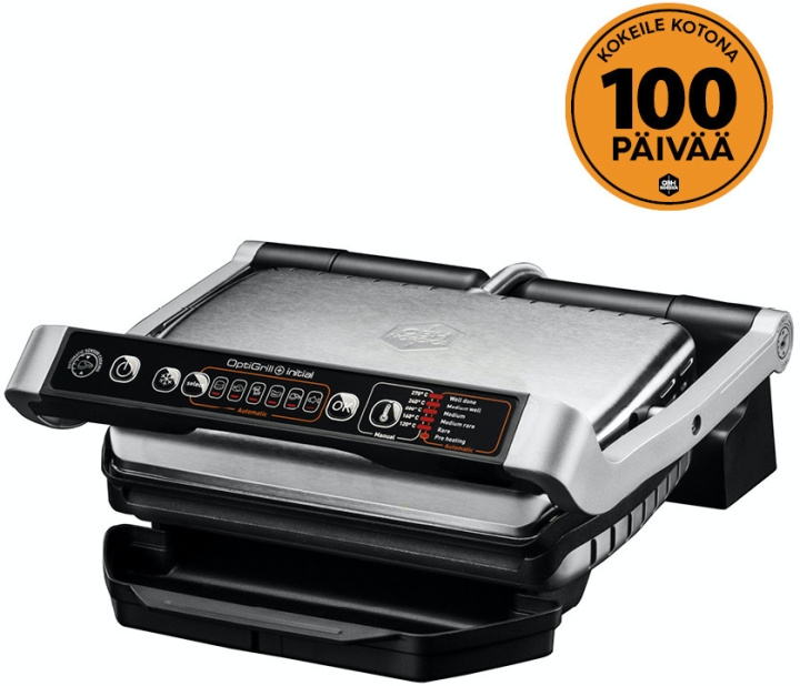 OBH Nordica Optigrill+ Initial - Bordsgrill, rostfritt stål i gruppen HEM, HUSHÅLL & TRÄDGÅRD / Hushållsmaskiner / Brödrostar & Bordsgrillar / Bordsgrillar & Raclette hos TP E-commerce Nordic AB (C43738)