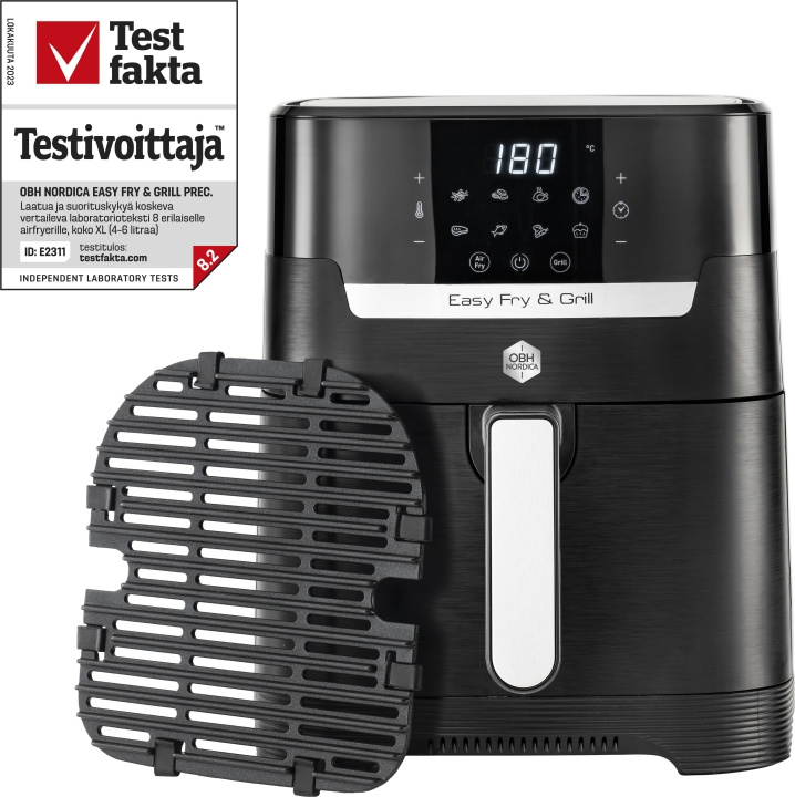 OBH Nordica Easy Fry & Grill Precision Airfryer med grillfunktion, Svart i gruppen HEM, HUSHÅLL & TRÄDGÅRD / Hushållsmaskiner / Airfryers & fritöser hos TP E-commerce Nordic AB (C43778)