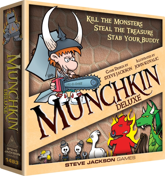 Munchkin Deluxe Strategispel (ENG) i gruppen LEKSAKER, BARN- & BABYPRODUKTER / Leksaker / Sällskapsspel / Familjespel hos TP E-commerce Nordic AB (C43850)