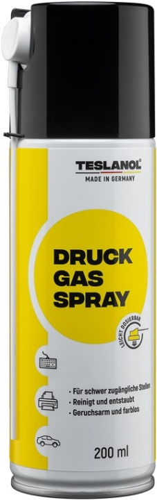Teslanol Tryckluftsspray för rengöring och avlägsnande av damm från elektronisk och precisionsmekanisk utrustning - 200 ml i gruppen DATORER & KRINGUTRUSTNING / Datortillbehör / Övrigt hos TP E-commerce Nordic AB (C43948)