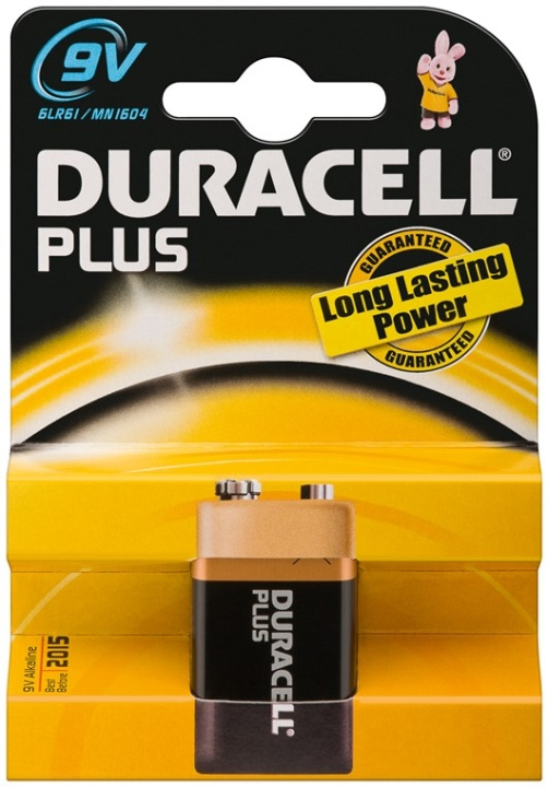 Duracell 6LR61/6LP3146/9 V Block (MN1604) batteri, 1 st. blister alkaliskt manganbatteri, 9 V i gruppen HEMELEKTRONIK / Batterier & Laddare / Batterier / 9V hos TP E-commerce Nordic AB (C43995)
