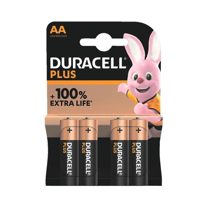 Duracell LR6/AA (Mignon) (MN1500) batteri, 4 st. blister alkaliskt manganbatteri, 1,5 V i gruppen HEMELEKTRONIK / Batterier & Laddare / Batterier / AA hos TP E-commerce Nordic AB (C44011)