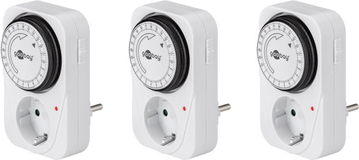 Goobay Set med 3, analog timer Lätt att använda en analog timer i gruppen HEM, HUSHÅLL & TRÄDGÅRD / El & Belysning / Timers hos TP E-commerce Nordic AB (C44044)