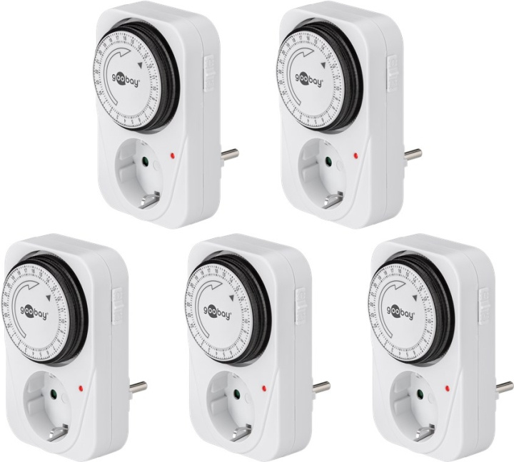 Goobay Set med 5, analog timer Lätt att använda en analog timer i gruppen HEM, HUSHÅLL & TRÄDGÅRD / El & Belysning / Timers hos TP E-commerce Nordic AB (C44045)