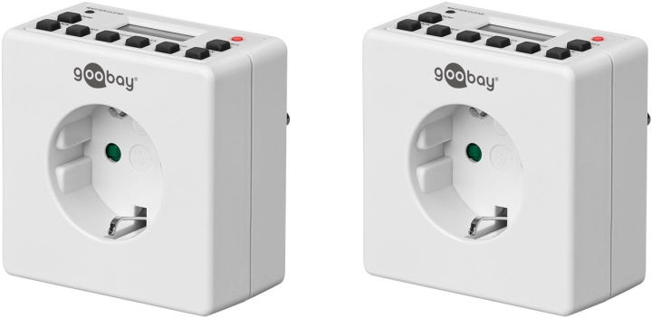 Goobay Set med 2, digital timer Lättanvänd digital timer i gruppen HEM, HUSHÅLL & TRÄDGÅRD / El & Belysning / Timers hos TP E-commerce Nordic AB (C44046)