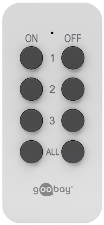 Goobay Fjärrströmbrytare – med fjärrkontroll som tillägg till eller ersättning för fjärrströmbrytarsats i gruppen HEM, HUSHÅLL & TRÄDGÅRD / El & Belysning / Timers hos TP E-commerce Nordic AB (C44065)