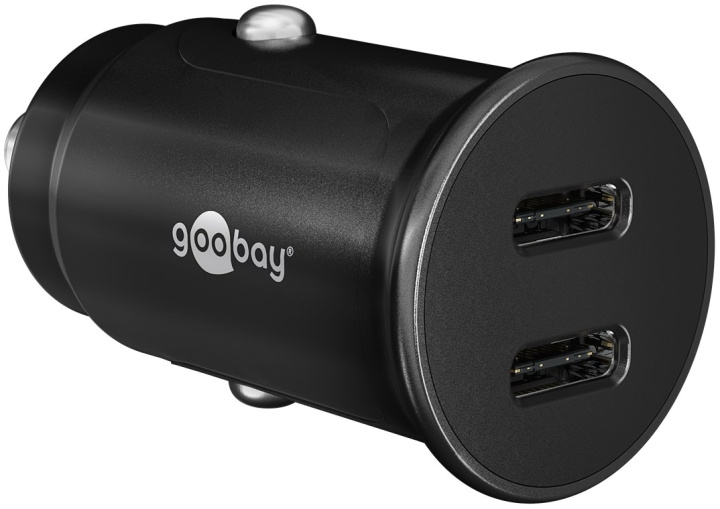 Goobay Dual-USB-C™ PD (Power Delivery) Auto Fast Charger (30 W) 30 W (12/24 V)lämplig för enheter med USB-C™ (Ström Delivery), såsom iPhone 12 i gruppen SMARTPHONE & SURFPLATTOR / Laddare & Kablar / Billaddare / Billaddare Typ C hos TP E-commerce Nordic AB (C44082)