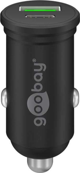 Goobay Dubbel USB-billadare USB-C™ PD (Power Delivery) (45 W) 45 W (12/24 V), lämplig för enheter med USB-C™ (Power Delivery), t.ex. iPhone 12 i gruppen SMARTPHONE & SURFPLATTOR / Laddare & Kablar / Billaddare / Billaddare Typ C hos TP E-commerce Nordic AB (C44108)