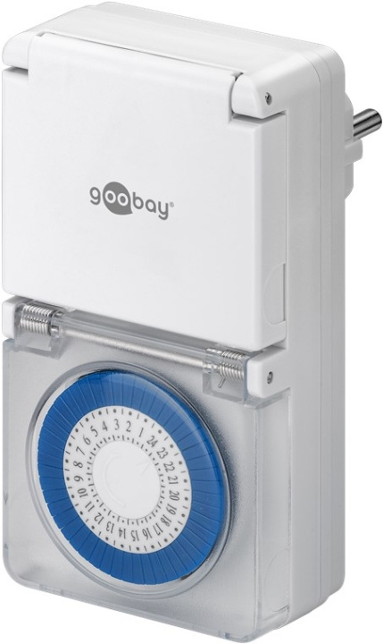 Goobay Analog timer IP44 Lättmanövrerad mekanisk timer för eluttaget i gruppen HEM, HUSHÅLL & TRÄDGÅRD / El & Belysning / Timers hos TP E-commerce Nordic AB (C44168)
