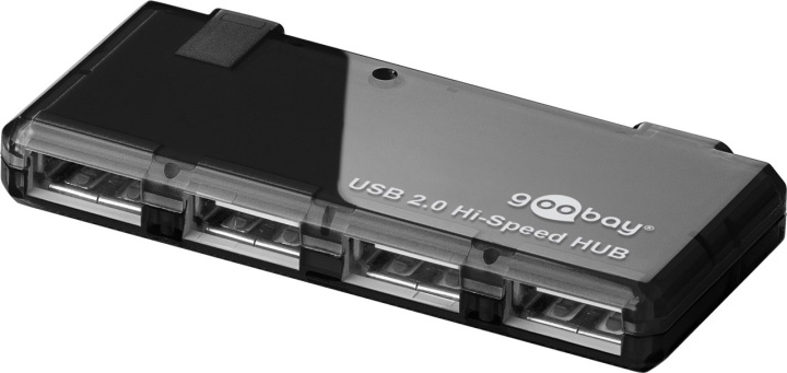 Goobay 4-vägs USB 2.0 Hi-Speed ​​HUB för anslutning av upp till 4 USB-enheter med en USB-anslutning i gruppen DATORER & KRINGUTRUSTNING / Datortillbehör / USB-hubbar hos TP E-commerce Nordic AB (C44228)