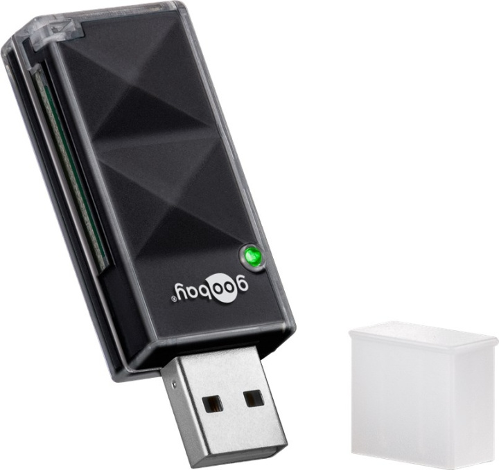 Goobay Kortläsare, USB 2.0 för läsning av SD- och Micro SD-minneskortsformat i gruppen HEMELEKTRONIK / Lagringsmedia / Minneskortläsare hos TP E-commerce Nordic AB (C44230)