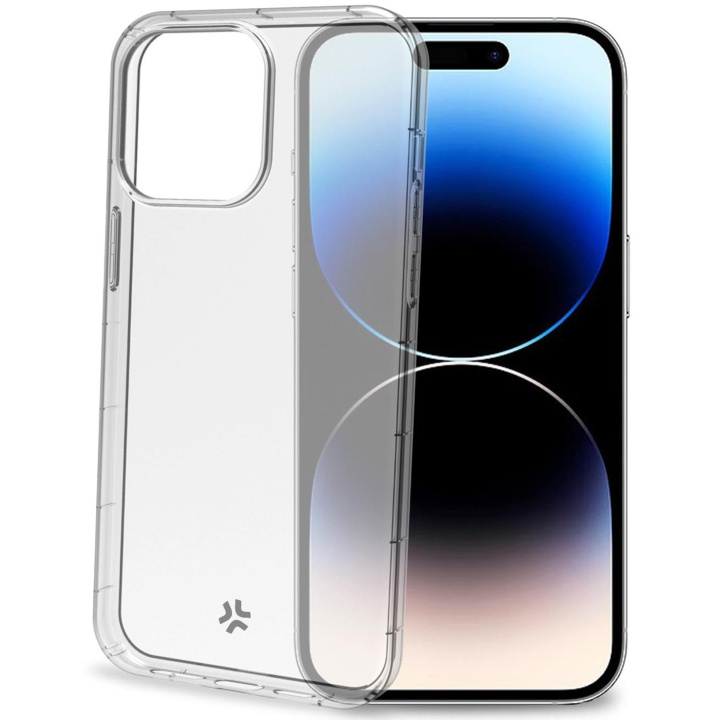 Celly Hexagel Anti-shock case iPhone 15 Pro Transparent i gruppen SMARTPHONE & SURFPLATTOR / Mobilskydd / Apple / iPhone 15 hos TP E-commerce Nordic AB (C44257)