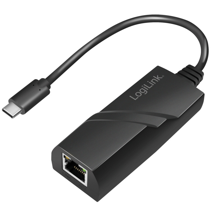 LogiLink USB-C -> Nätverksuttag RJ45 Gigabit i gruppen DATORER & KRINGUTRUSTNING / Datorkablar / USB-kablar / USB-C hos TP E-commerce Nordic AB (C44263)