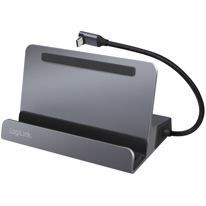 LogiLink USB-C-dockningsstation 6-i-1 iPad/Steam Deck m.m i gruppen DATORER & KRINGUTRUSTNING / Bärbara datorer & tillbehör / Dockningsstation hos TP E-commerce Nordic AB (C44273)