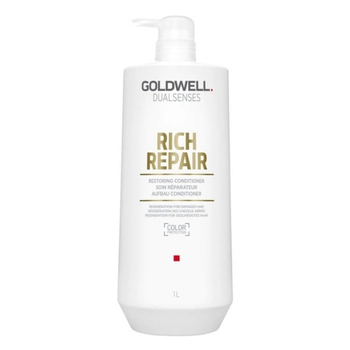 Goldwell Dualsenses Rich Repair Restoring Conditioner 1000ml i gruppen SKÖNHET & HÄLSA / Hår & Styling / Hårvårdsprodukter / Balsam hos TP E-commerce Nordic AB (C44338)