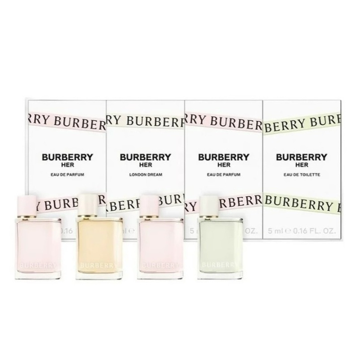 Burberry Giftset Burberry Her Miniature 4x5ml i gruppen SKÖNHET & HÄLSA / Presentkit / Presentkit För Henne hos TP E-commerce Nordic AB (C44369)