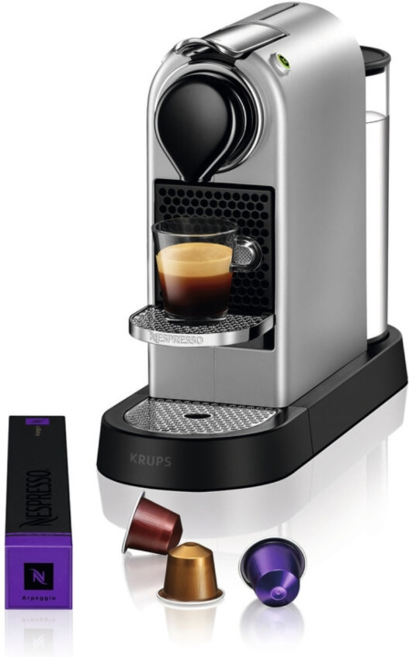 Krups Nespresso Citiz Kapselmaskin, Silver i gruppen HEM, HUSHÅLL & TRÄDGÅRD / Hushållsmaskiner / Kaffemaskiner & Tillbehör / Kaffebryggare hos TP E-commerce Nordic AB (C44483)