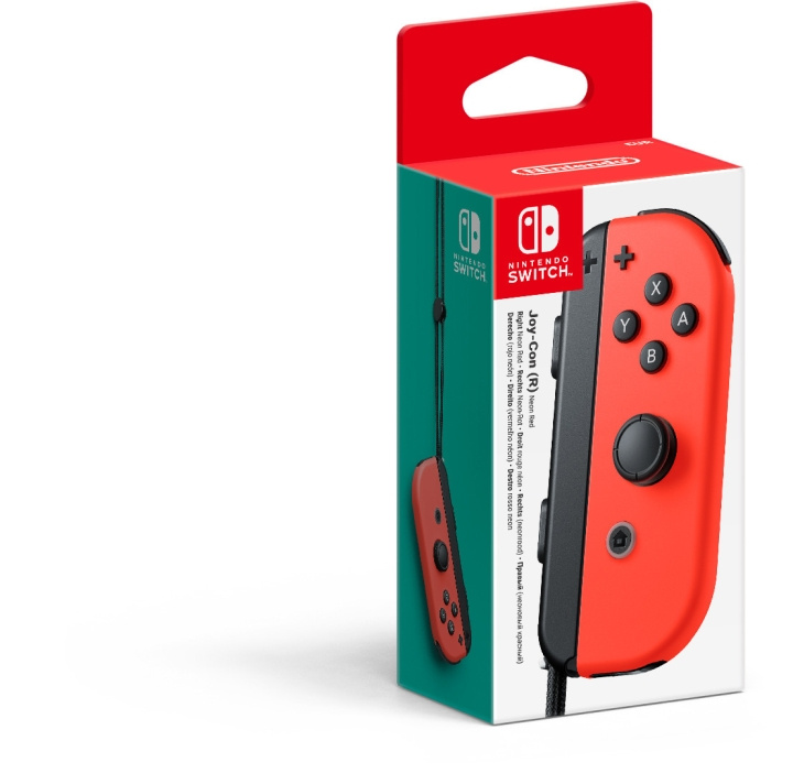 Nintendo Joy-Con R spelkontroll, röd, Switch i gruppen HEMELEKTRONIK / Spelkonsoler & Tillbehör / Nintendo Switch / Tillbehör hos TP E-commerce Nordic AB (C44493)