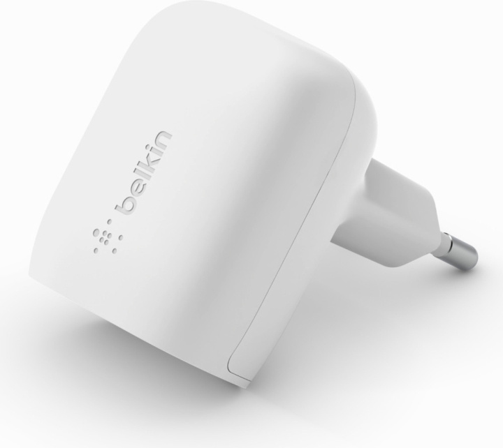 Belkin BoostCharge USB-C 20 W PD 3.1 laddare i gruppen SMARTPHONE & SURFPLATTOR / Laddare & Kablar / Väggladdare / Väggladdare Typ C hos TP E-commerce Nordic AB (C44533)