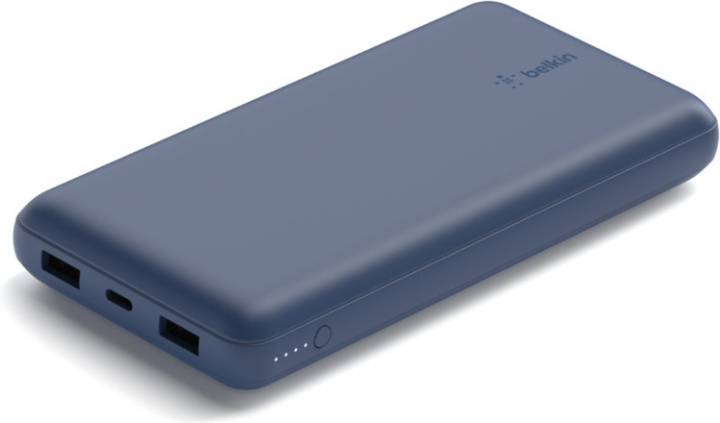 Belkin 20K powerbank, 20 000 mAh, Färg: Blå i gruppen SMARTPHONE & SURFPLATTOR / Laddare & Kablar / Powerbanks hos TP E-commerce Nordic AB (C44538)