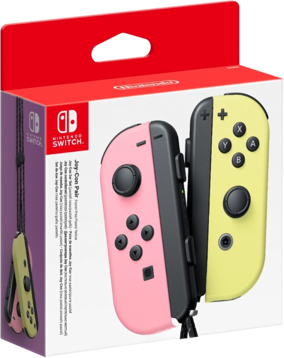 Nintendo Joy-Con Pair, Pastell Pink och Pastell Yellow, Switch i gruppen HEMELEKTRONIK / Spelkonsoler & Tillbehör / Nintendo Switch / Tillbehör hos TP E-commerce Nordic AB (C44544)